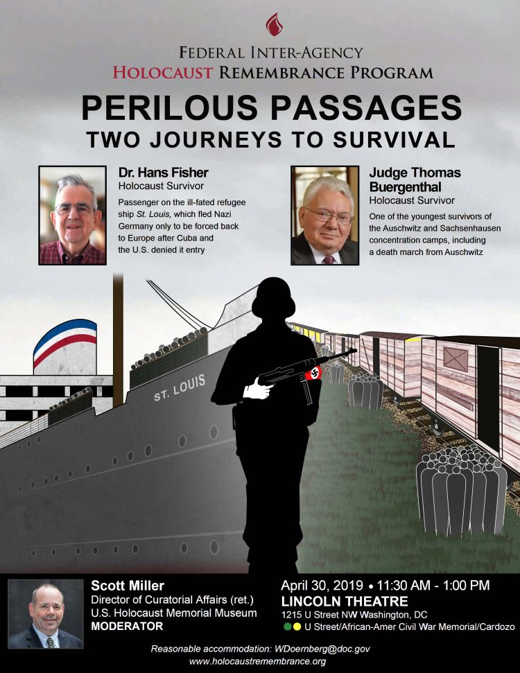 Holocaust Remembrance Program poster - 2019