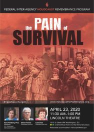 Holocaust Remembrance Program poster - 2020